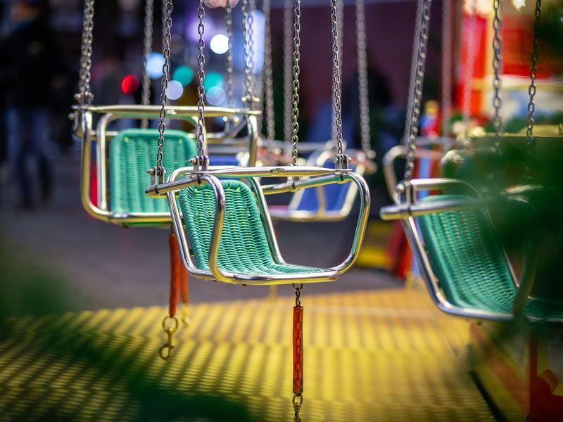 Zweefmolen op de kermis